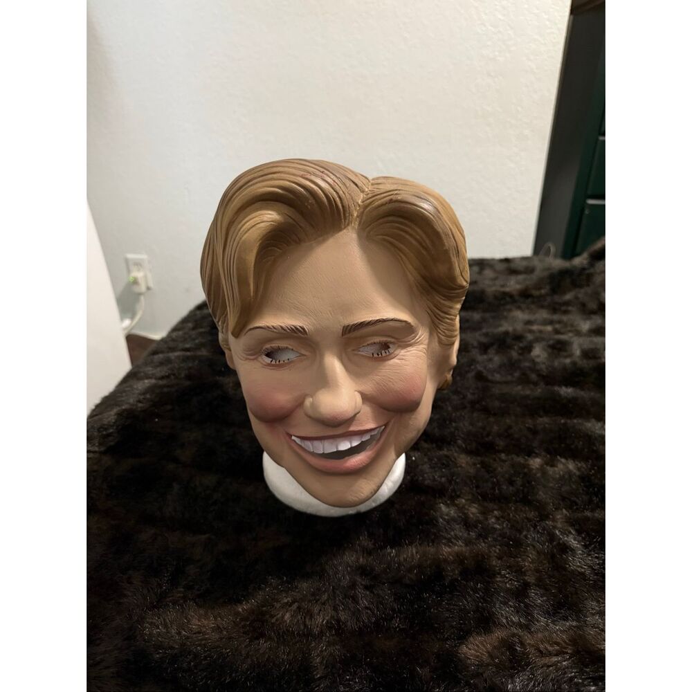 Hillary Clinton Overhead Halloween Costume Face Mask Vtg 2006 Disguise